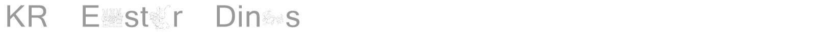 KR Easter Dings font preview